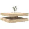 Image de vidaXL Table basse rotative à 360 degrés chêne sonoma 90x90x34,5 cm