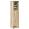 Image de vidaXL Meuble de Salle de Bain avec Porte-Rouleau chêne Sonoma, Meuble de Rangement de Salle de Bain, Armoire de Bain, Armoire de Toilette