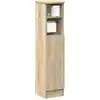 Image de vidaXL Meuble de salle de bain avec porte-rouleau chêne sonoma
