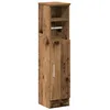Image de vidaXL Meuble de Salle de Bain avec Porte-Rouleau Vieux Bois, Meuble de Rangement de Salle de Bain, Armoire de Bain, Armoire de Toilette