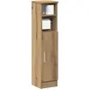 Image de vidaXL Meuble de salle de bain avec porte-rouleau chêne artisanal