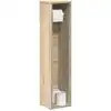 Image de vidaXL Meuble de salle de bain avec porte-rouleau chêne sonoma