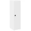 Image de vidaXL Meuble de Salle de Bain avec Porte-Rouleau Blanc 20,5x22x72 cm, Meuble de Rangement de Salle de Bain, Armoire de Bain, Armoire de Toilette