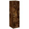 Image de vidaXL Meuble de Salle de Bain avec Porte-Rouleau chêne fumé, Meuble de Rangement de Salle de Bain, Armoire de Bain, Armoire de Toilette