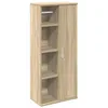 Image de vidaXL Meuble de Salle de Bain avec Porte-Rouleau chêne Sonoma, Meuble de Rangement de Salle de Bain, Armoire de Bain, Armoire de Toilette