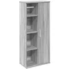 Image de vidaXL Meuble de Salle de Bain avec Porte-Rouleau Sonoma Gris, Meuble de Rangement de Salle de Bain, Armoire de Bain, Armoire de Toilette