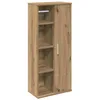 Image de vidaXL Meuble de Salle de Bain avec Porte-Rouleau chêne Artisanal, Meuble de Rangement de Salle de Bain, Armoire de Bain, Armoire de Toilette