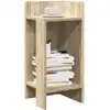 Image de vidaXL Tables d'appoint 2 pcs avec étagère chêne sonoma 25,5x27x60 cm
