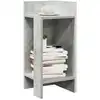 Image de vidaXL Tables d'appoint 2 pcs avec étagère gris béton 25,5x27x60 cm