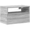 Image de vidaXL Table de Chevet Murale Sonoma Gris 45x26x28,5 cm, Armoire de Chevet Flottante, Armoire de Chevet Suspendue, unité de Chevet Murale