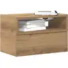 Image de vidaXL Tables de chevet murales 2 pcs chêne artisanal 45x26x28,5 cm
