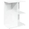 Image de vidaXL Table de Chevet Blanc 46,5x29x61 cm Bois d’ingénierie, Table de Nuit, Table de lit, Table de Bout, Armoire de lit, Table d'appoint pour Chambre
