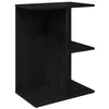 Image de vidaXL Table de Chevet chêne Noir 46,5x29x61 cm Bois d’ingénierie, Table de Nuit, Table de lit, Table de Bout, Armoire de lit