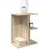 Image de vidaXL Tables de chevet 2pcs chêne sonoma 46,5x29x61cm bois ingénierie