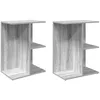 Image de vidaXL Tables de Chevet 2 pcs Sonoma Gris Bois d'ingénierie, Table de Nuit, Table de lit, Table de Bout, Armoire de lit, Table d'appoint pour Chambre