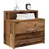 Image de vidaXL Tables de chevet avec tiroir 2 pcs vieux bois 51x31x47 cm