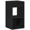 Image de vidaXL Table de Chevet avec tiroir Noir 35x34x66,5 cm, Table d'appoint, Armoire de lit, Table d'appoint pour la Chambre, Table de Nuit, Table de lit