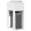 Image de vidaXL Support de tour d'ordinateur avec tiroir blanc 30x44x74 cm