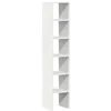 Image de vidaXL Bibliothèques 2 pcs empilable Blanc 30x30x80 cm Bois ingénierie, étagère, étagère à Livres, Support de Livre, Armoire de Rangement