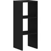 Image de vidaXL Bibliothèque empilable chêne Noir 30x30x80 cm Bois d'ingénierie, étagère, étagère à Livres, Support de Livre, Armoire de Rangement
