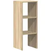Image de vidaXL Bibliothèque empilable chêne Sonoma 30x30x80 cm Bois ingénierie, étagère, étagère à Livres, Support de Livre, Armoire de Rangement