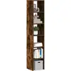 Image de vidaXL Bibliothèques 2 pcs empilable chêne fumé bois d'ingénierie