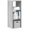 Image de vidaXL Bibliothèque empilable sonoma gris 30x30x80 cm bois ingénierie