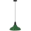 Image de vidaXL Lampe Suspendue réglable Hauteur E27 Vert Brillant Ø 31cm métal