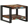 Image de vidaXL Table Basse Multicolore 50x50x38 cm Bois de récupération Massif, Table latérale, Table de Salon, Table d'accent, Bout de canapé, Table Centrale
