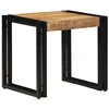 Image de vidaXL Table Basse Marron 40 x 40 x 38 cm Bois de Mangue Massif, Table Basse Moderne pour Salon, Pratique, déco Rustique, Style Compact, Accent Parfait à la Maison