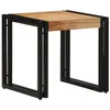 Image de vidaXL Table Basse Marron 40 x 40 x 38 cm Bois d'Acacia Massif, Table Basse Moderne pour Salon, Pratique, déco Rustique, Style Compact, Accent Parfait à la Maison