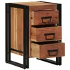 Image de vidaXL Cabinet de Chevet Marron 40 x 40 x 59 cm Bois d'Acacia Massif, Cabinet de Chevet Compact et Rustique, Meuble de Nuit Durable, Table Moderne, Rangement pour Chambre