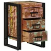 Image de vidaXL Cabinet de Chevet 40 x 40 x 59 cm Bois Recyclé Solide, Cabinet de Chevet Compact et Rustique, Meuble de Nuit Durable, Table Moderne, Rangement pour Chambre