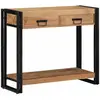 Image de vidaXL Table console Marron 90 x 33 x 75 cm Bois d'Acacia Massif