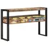 Image de vidaXL Table Console Multicolore 120 x 33 x 75 cm Bois Recyclé Solide, Table Console Moderne, Rangement Solide, Style Minimaliste pour Salon, Mobilier d'Accent, Entrée Fonctionnelle