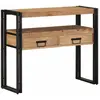 Image de vidaXL Table console Marron 90 x 33 x 75 cm Bois d'Acacia Massif
