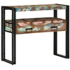 Image de vidaXL Table Console Multicolore 90 x 33 x 75 cm Bois Recyclé Solide, Table Console Moderne, Rangement Solide, Style Minimaliste pour Salon, Mobilier d'Accent, Entrée Fonctionnelle