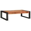 Image de vidaXL Étagère de salle de bain avec étagère Marron 80 x 50 x 23 cm, Etagère rectangulaire moderne pour la salle de bain, rangement compact, design fonctionnel, gain de place