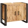 Image de vidaXL Meuble sous évier Marron 71 x 33 x 58 cm Bois de Mangue Massif