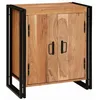 Image de vidaXL Cabinet de Chevet Marron 66 x 35 x 76 cm Bois d'acacia Massif, Meuble de Salon, Rangement en Bois rectangulaire, Table de Nuit Rustique, idéal pour Petits espaces