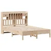 Image de vidaXL Lit bibliothèque sans Matelas 135x190 cm Bois de pin Massif