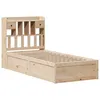 Image de vidaXL Cadre de lit sans Matelas 90x190 cm Bois de pin Massif