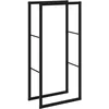Image de vidaXL Portant de Bois de Chauffage Noir 55x30x116 cm Acier, Porte-bûches, étagère à Bois, Support de Stockage de Bois de Chauffage