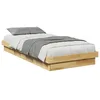 Image de vidaXL Cadre de lit sans Matelas 75x190 cm Bois Massif de chêne