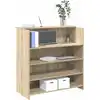Image de vidaXL Bureau de réception Chêne Sonoma 100x50x103,5 cm Bois d'ingénierie
