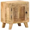 Image de vidaXL Table de Chevet 40x32x46 cm Bois de manguier Massif Brut, Armoire de lit, Meuble de Chambre à Coucher, Table de Chevet en Bois