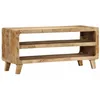 Image de vidaXL Meuble TV 105x46x32 cm Bois Massif de manguier Brut, Support TV, Buffet TV, Meuble multimédia, Banc TV, Meuble HiFi, Centre de Divertissement