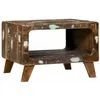 Image de vidaXL Table Basse Multicolore 50 x 50 x 35 cm Bois Recyclé Solide, Table Basse Moderne, Style Chic, Rangement Pratique, pièce Minimaliste, déco Rustique au Centre