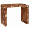 Image de vidaXL Table d'appoint Marron 60 x 35 x 46 cm Bois Recyclé Solide, Table d'appoint Moderne et compacte pour Le Salon, Meuble Fonctionnel, décor rectangulaire