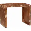 Image de vidaXL Table d'appoint Marron 60 x 35 x 46 cm Bois Recyclé Solide